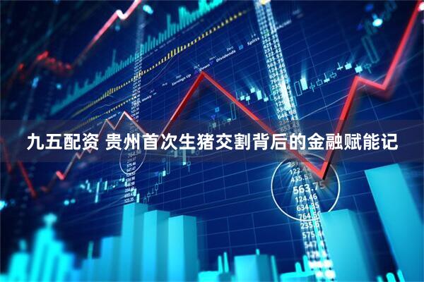 九五配资 贵州首次生猪交割背后的金融赋能记